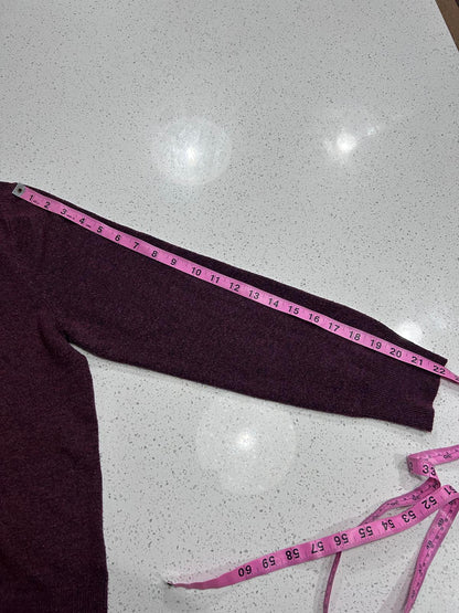 A New Day Burgundy Crew Neck Sweater – Marled Knit – Women’s Size Large