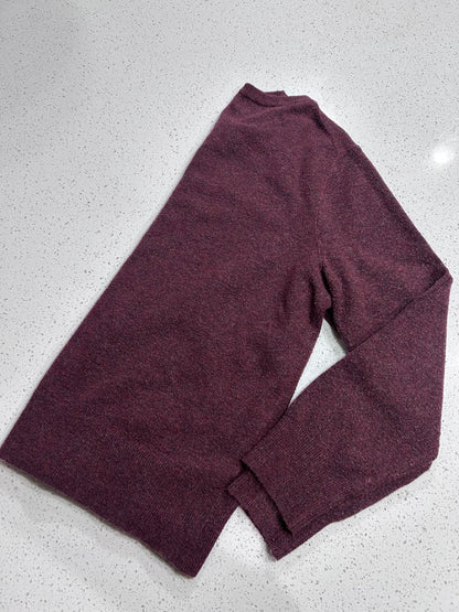 A New Day Burgundy Crew Neck Sweater – Marled Knit – Women’s Size Large