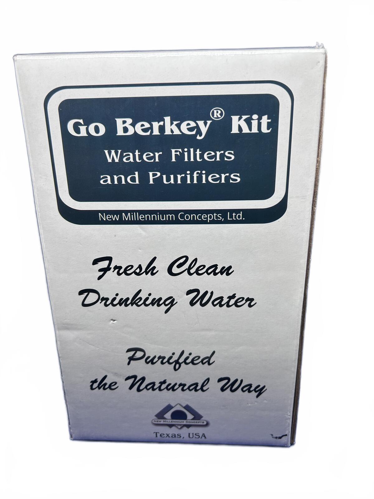 Authentic Berkey Go Kit Water Filter and Purifier - 1 Quart Stainless Steel