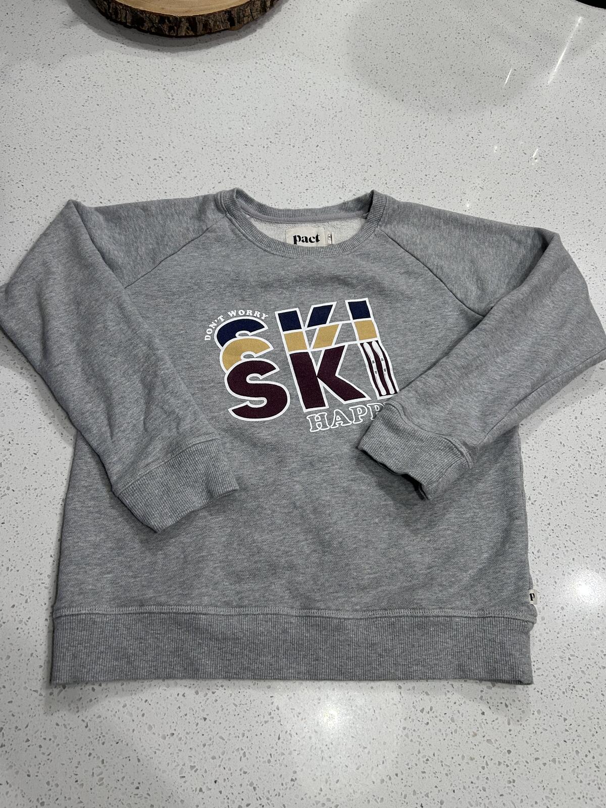 Pact Organic Cotton "Ski Happy" Sweatshirt