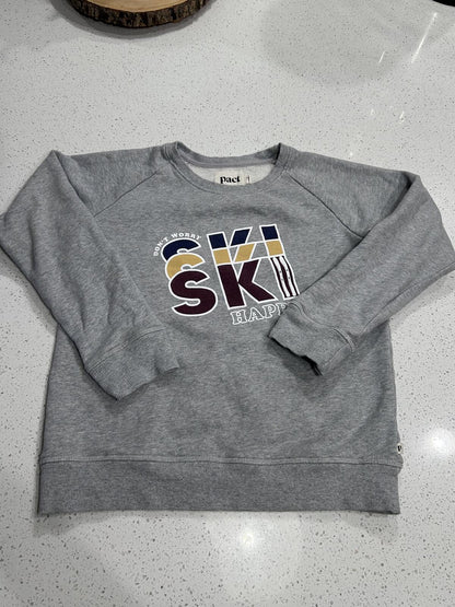 Pact Organic Cotton "Ski Happy" Sweatshirt