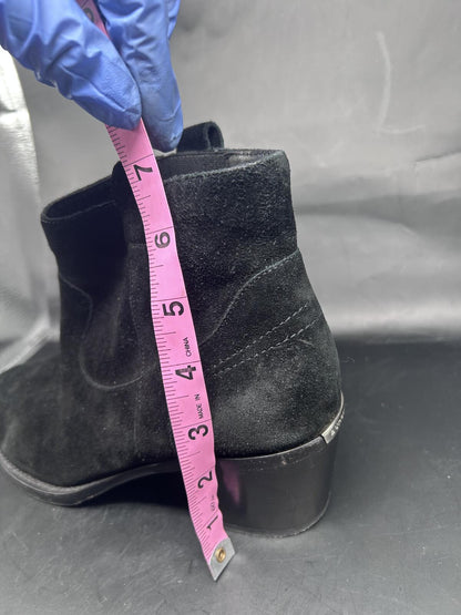 Burberry Black Suede Ankle Boots |  On Sale!