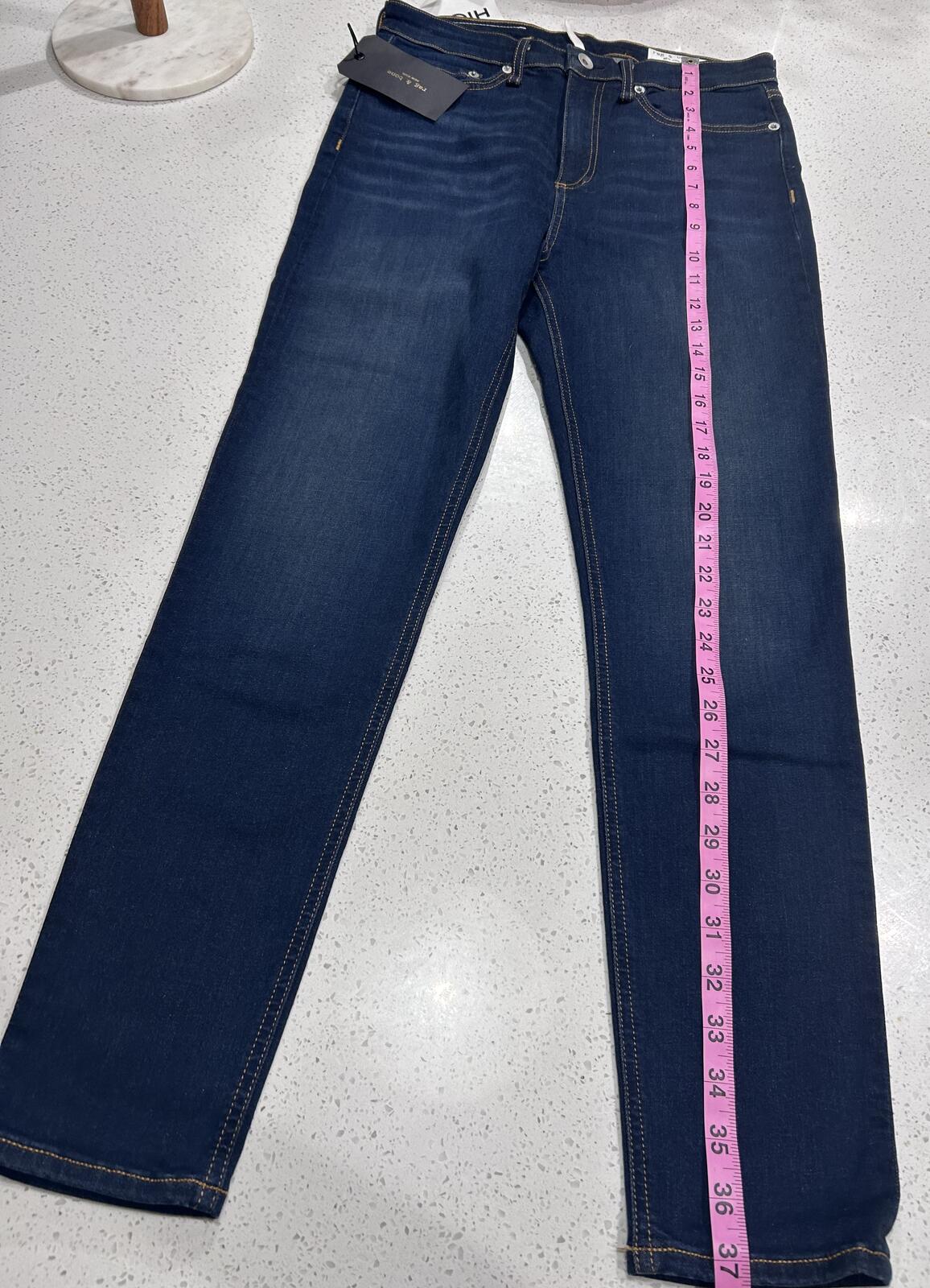Rag & Bone Carmen High Rise Skinny Jeans Size 28 Dark Wash Stretch NWT
