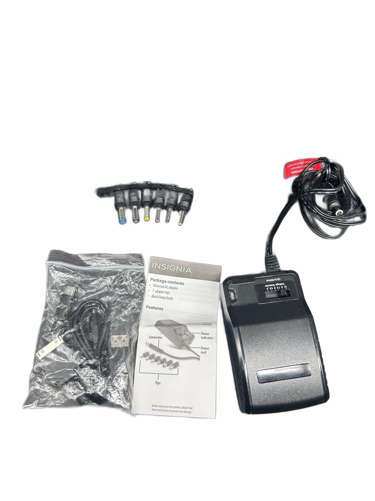 Insignia AC Adapter Multiple Output Modes Power Supply with