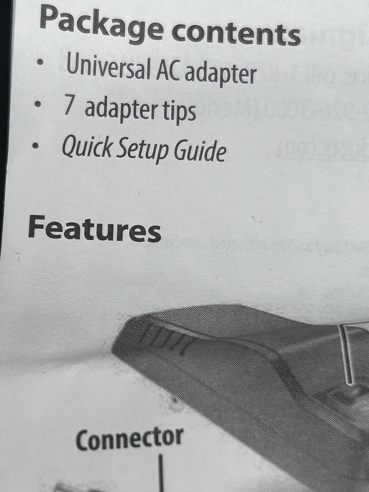 Insignia AC Adapter Multiple Output Modes Power Supply with