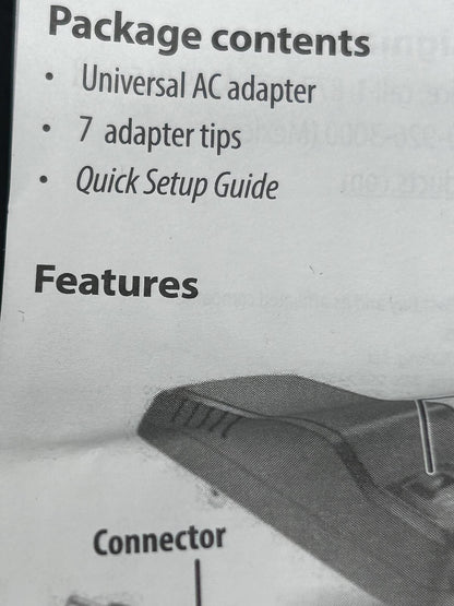 Insignia AC Adapter Multiple Output Modes Power Supply with