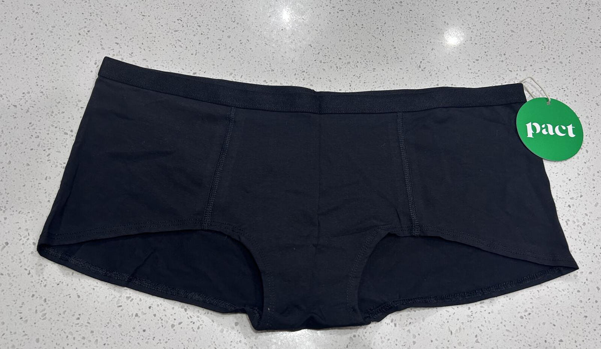 New! Pact Black XL Organic Women’s Underwear