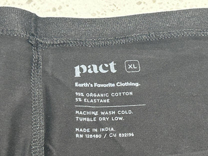 New! Pact Black XL Organic Women’s Underwear