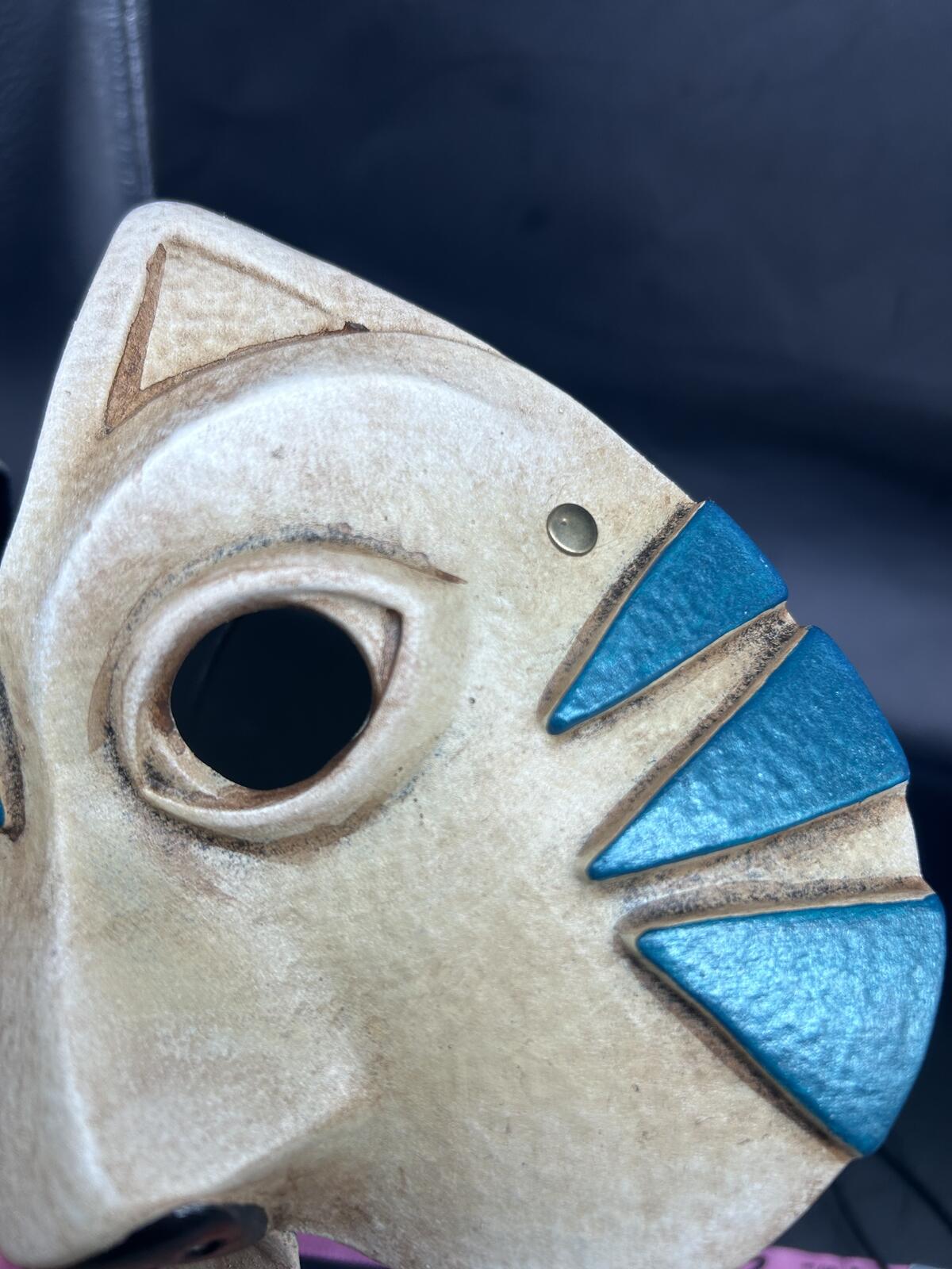 Handmade Atelier Pirate Latex Cat Mask (Unused w/ Original Care Card)