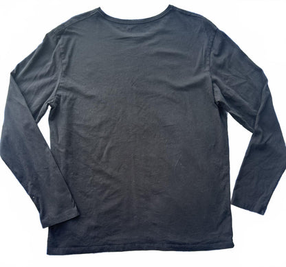 Men's Timberland Black Long Sleeve Logo T-Shirt 100% Organic Cotton Large