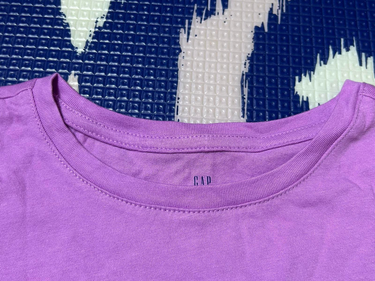 Gap Girls' Violet Long Sleeve Organic Cotton Top Size 4-5 Years NWT