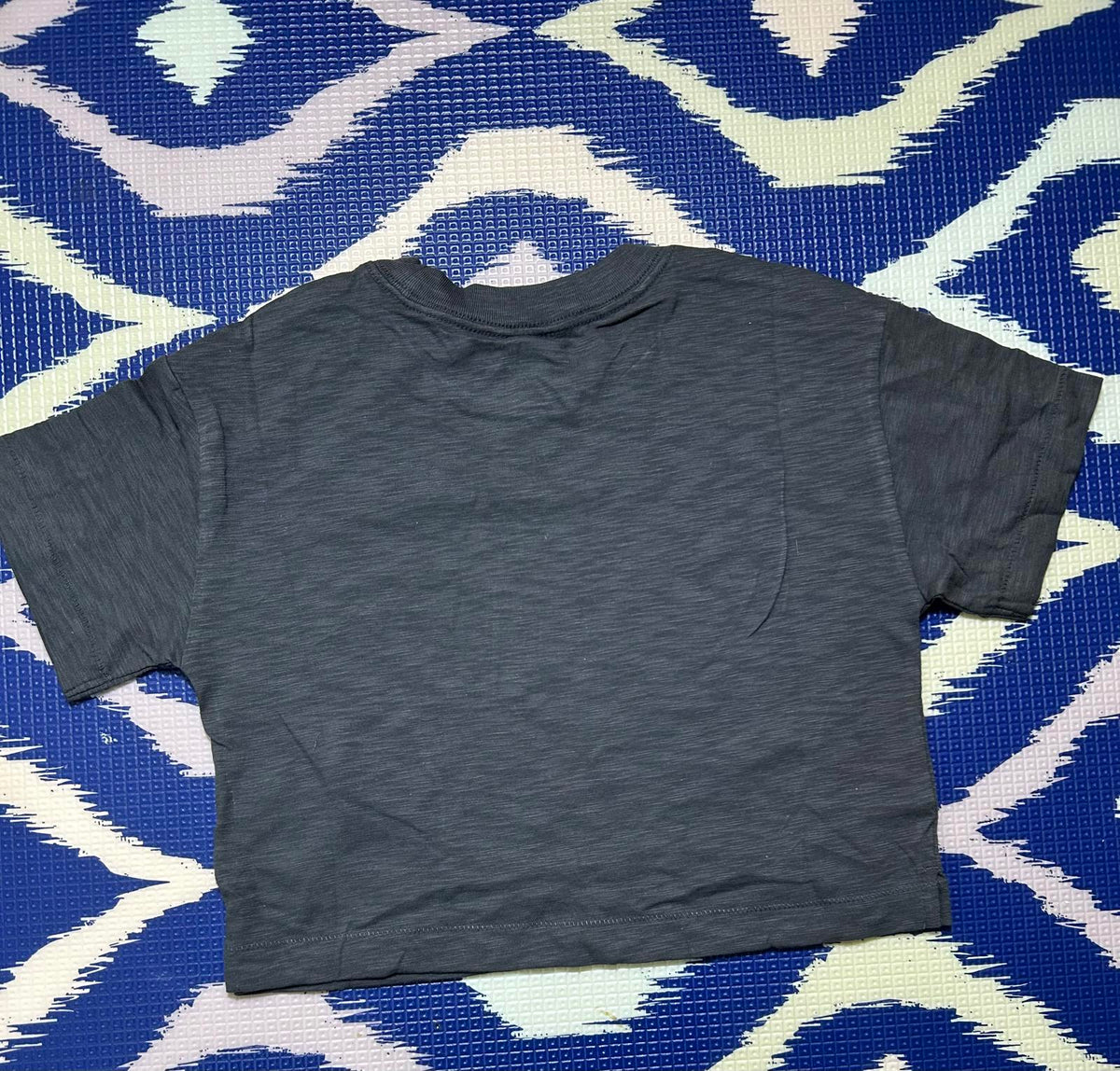 GAP ORGANIC Soft Black Crop Shirt Sz. Med