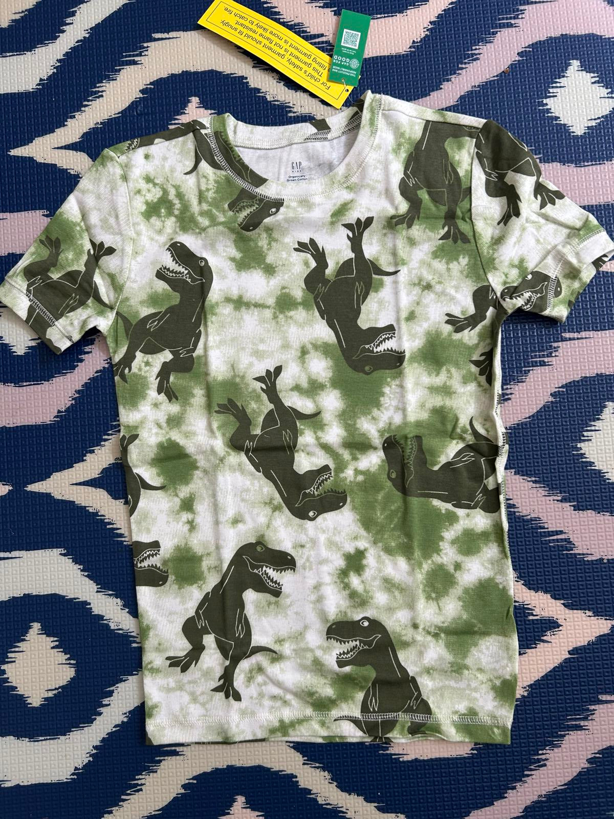 SZ 14yrs 🌱ORGANIC🌱 Gap Kids  | Green  Dino PJ Set