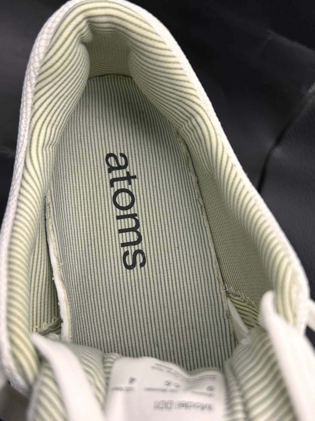 Atoms Model 001 White Yellow Knit Sneakers Size US Women's 5.5 Men's 4 Unisex