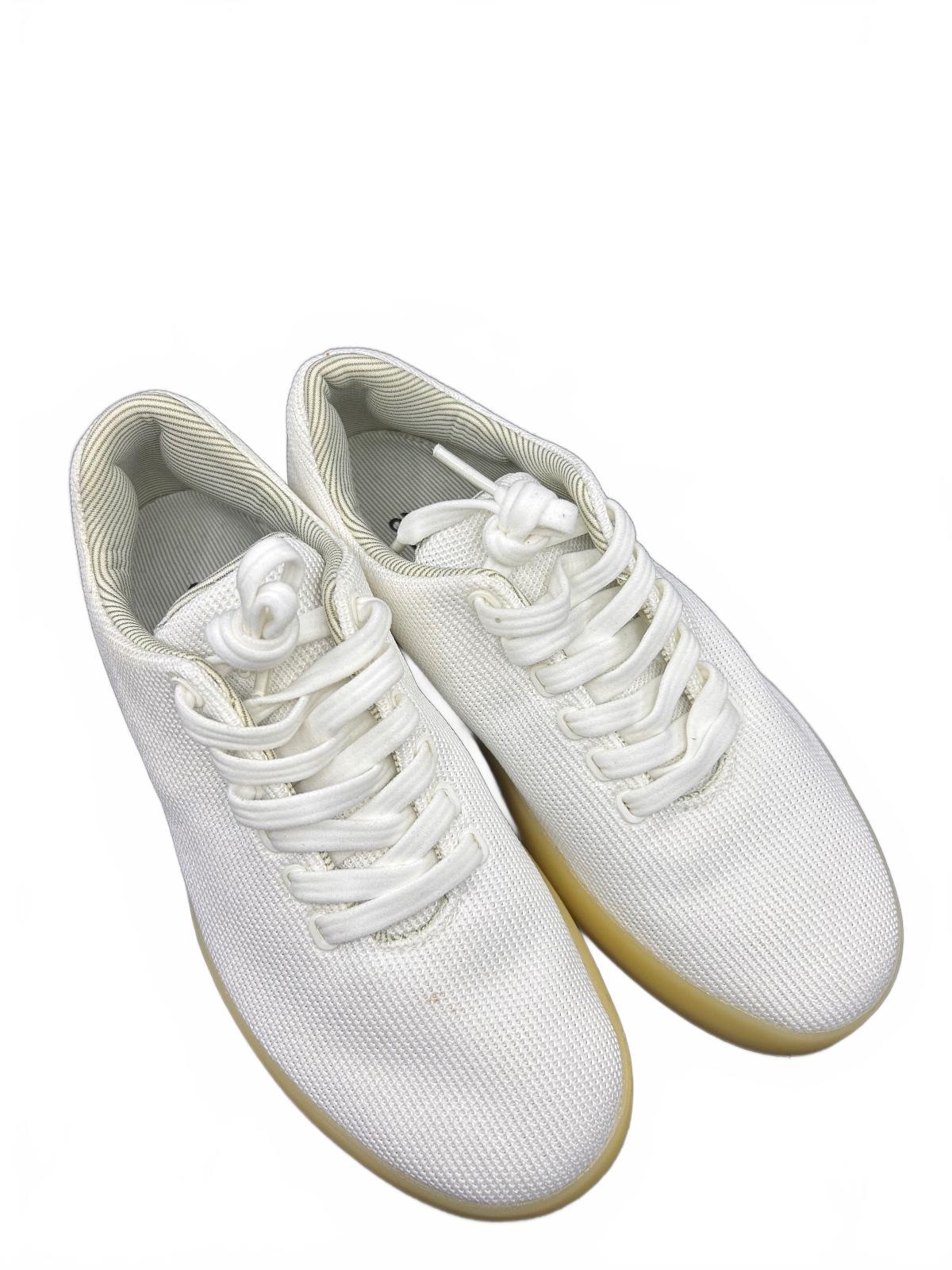 Atoms Model 001 White Yellow Knit Sneakers Size US Women's 5.5 Men's 4 Unisex