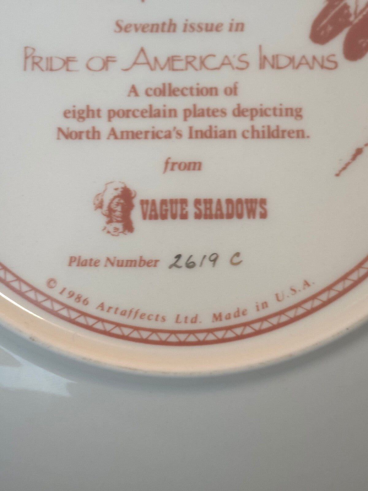 Ardalt Porcelain Collector Plate Winter Scouts by Perillo Signature 1985