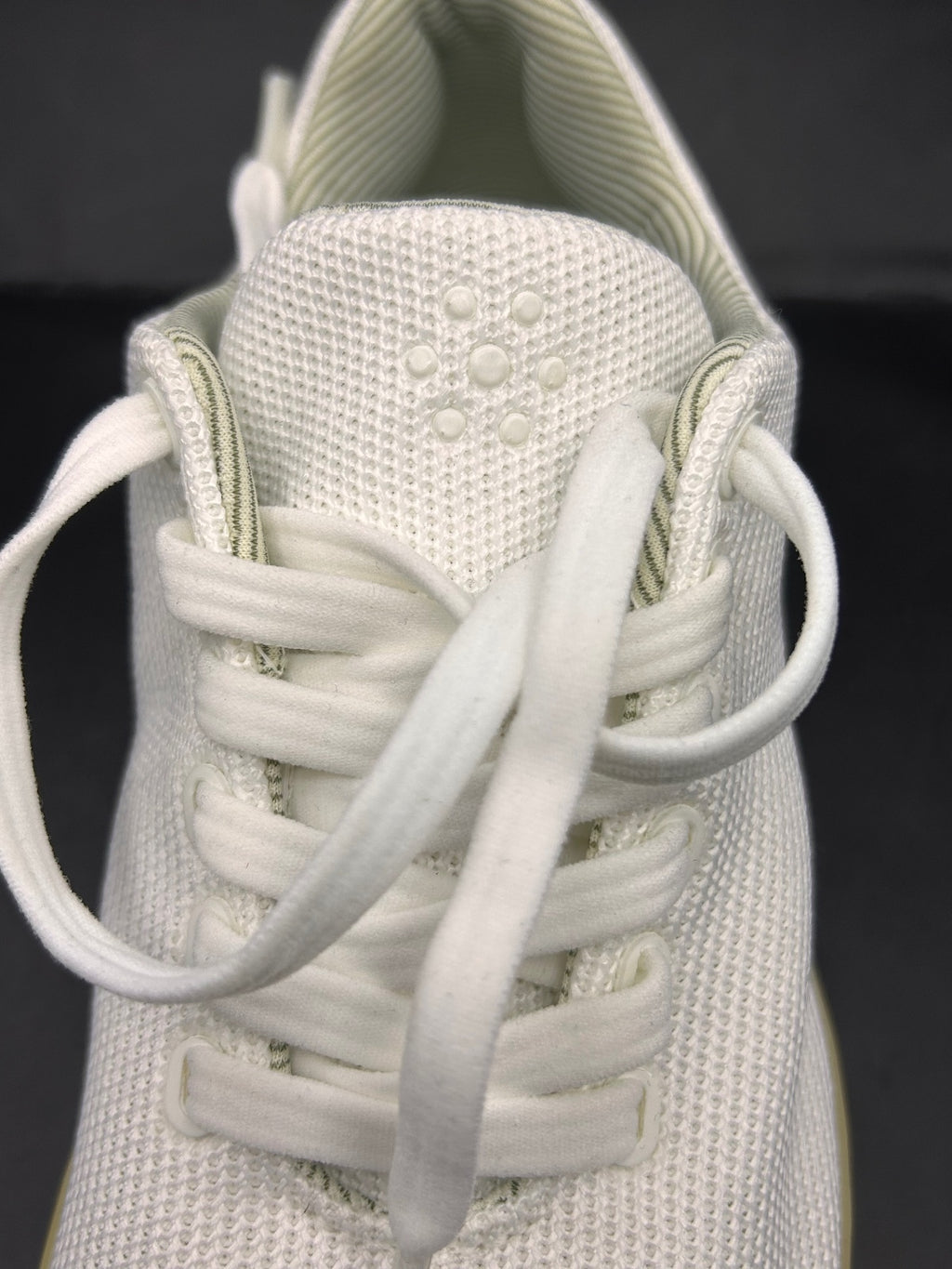 Atoms Model 001 White Yellow Knit Sneakers Size US Women's 5.5 Men's 4 Unisex