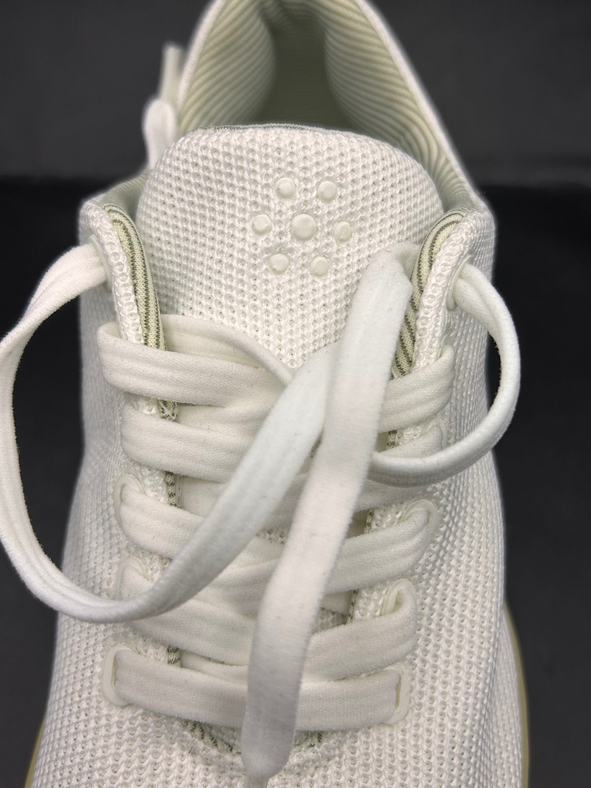Atoms Model 001 White Yellow Knit Sneakers Size US Women's 5.5 Men's 4 Unisex