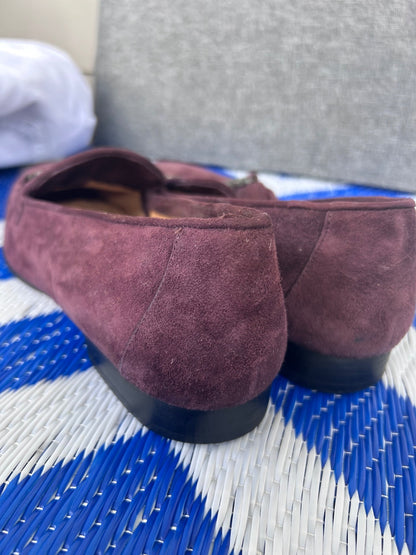 Kenneth Cole Womens 8.5 Spanish Suede Slip On Driving Loafers - Purple