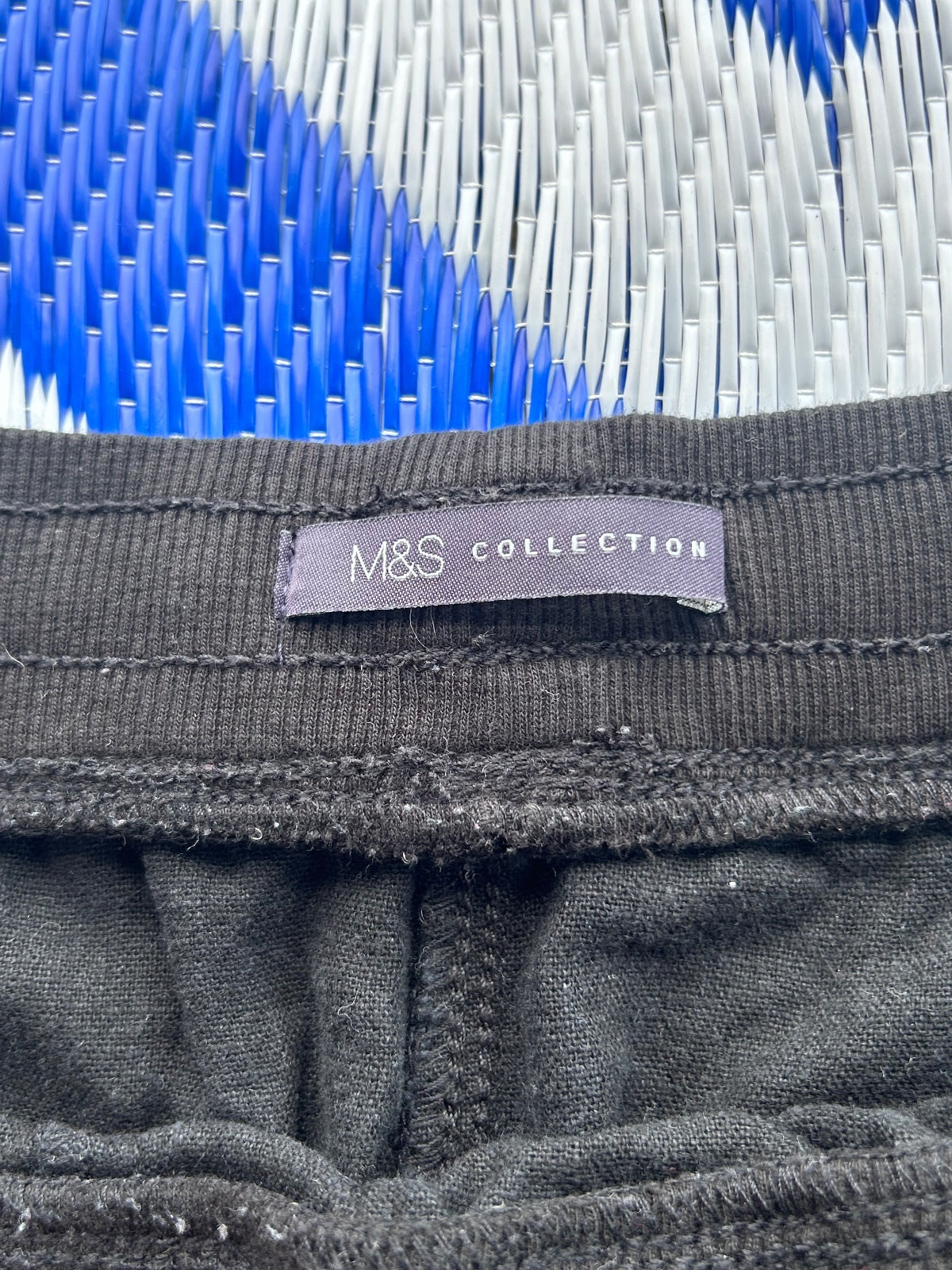 M&S Collection Black Wide Leg Drawstring Pants