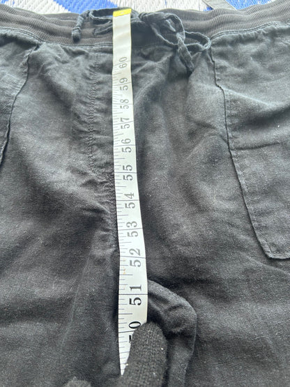 M&S Collection Black Wide Leg Drawstring Pants