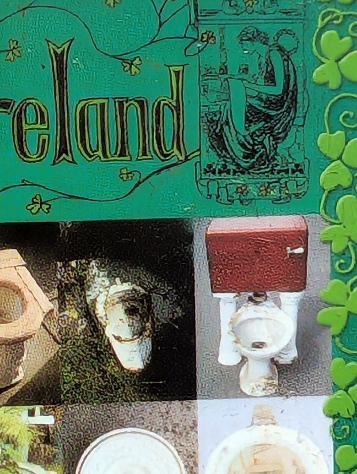 Bogs of Ireland Toilet Seat Novelty Souvenir Fridge Magnet Irish Gag Gift 3”