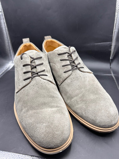 Amberjack Men's Size 13 Grey Suede Derby Oxfords Shoes The Original