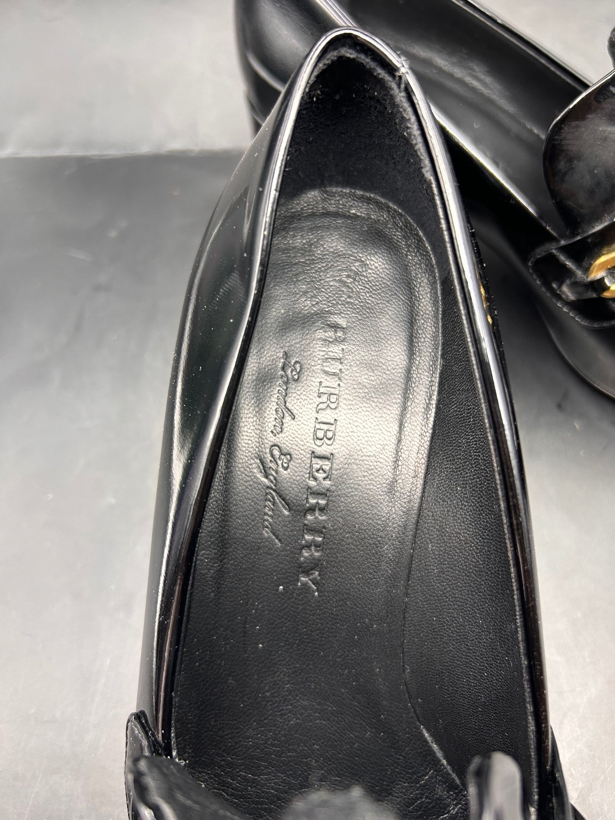 Burberry Women Leather Pumps Heels Shoes Size EU 38 1/2 US 8.5 Italy