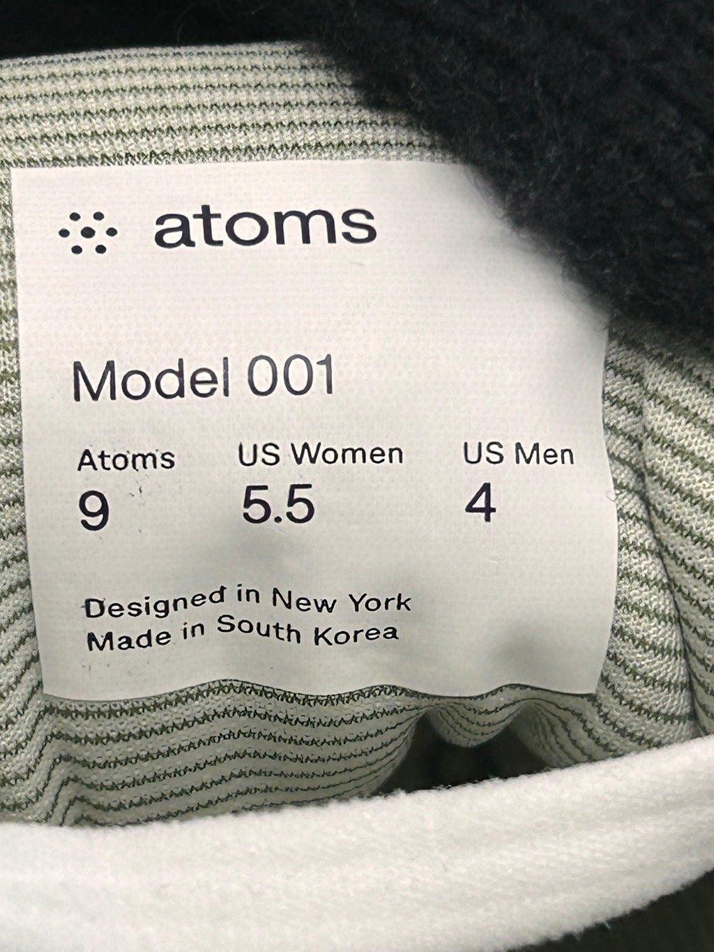 Atoms Model 001 White Yellow Knit Sneakers Size US Women's 5.5 Men's 4 Unisex
