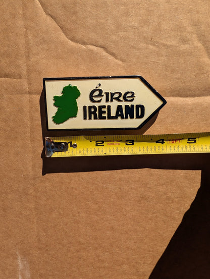 Eire Ireland Map Faux Stone Resin 3D Souvenir Magnet Irish Travel Heritage