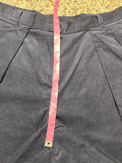 People Tree Organic Cotton Navy Blue Culottes Size 12 Wide Leg Sustainable Pants