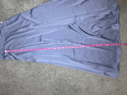 NWT! Azazie Dusty Blue One-Shoulder Dress Size 12 A-Line Floor Length 64”