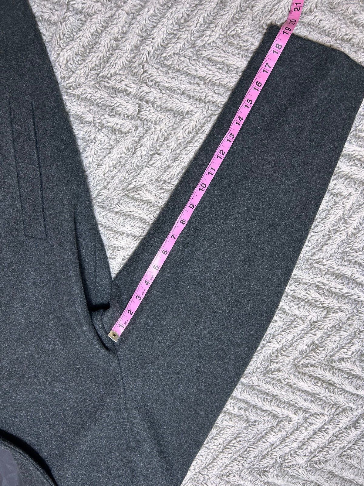 Old Navy Men's XXL Dark Gray Wool Look Overcoat Button Front Coat Jacket
