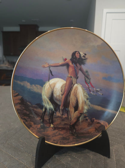 Vintage Franklin Mint Spirit of the Skies Neoma Adams Native Collector Plate