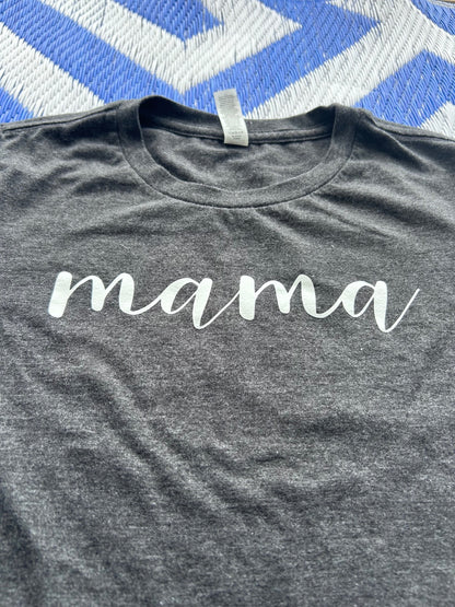 Bella+Canvas Women's 'Mama' Graphic T-Shirt Medium Dark Gray