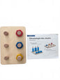 Montessori Wooden Nut & Bolt Toy Fine Motor Skills Toddler Educational Activity