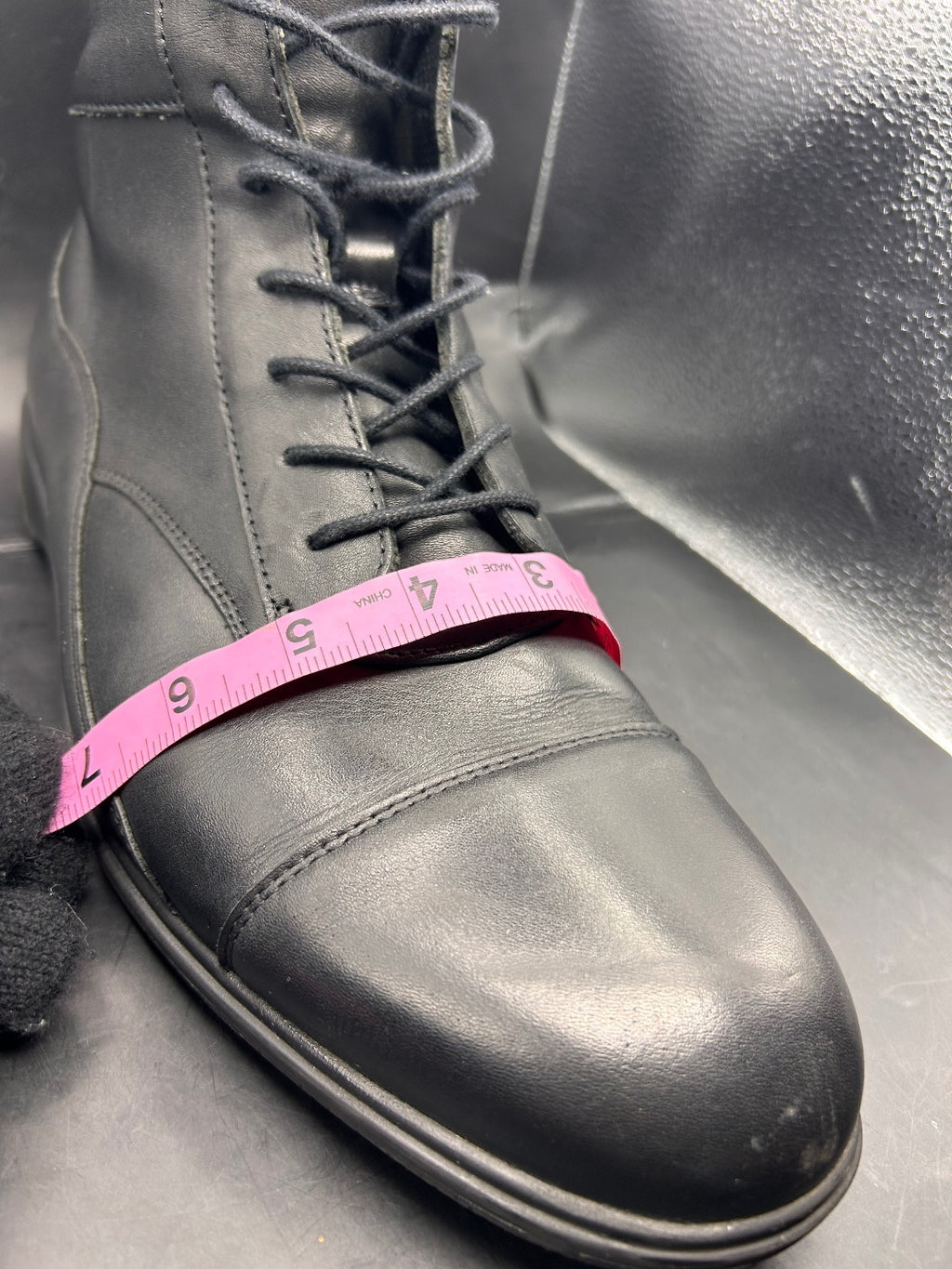 Amberjack Black Leather Lace Up Dress Boots Mens Size 14 M Comfort Ankle Boot