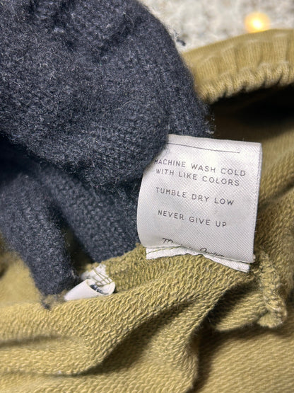 Pact Mens XL Organic Cotton Sweatpants Olive Green Drawstring Lounge Pants -Flaw