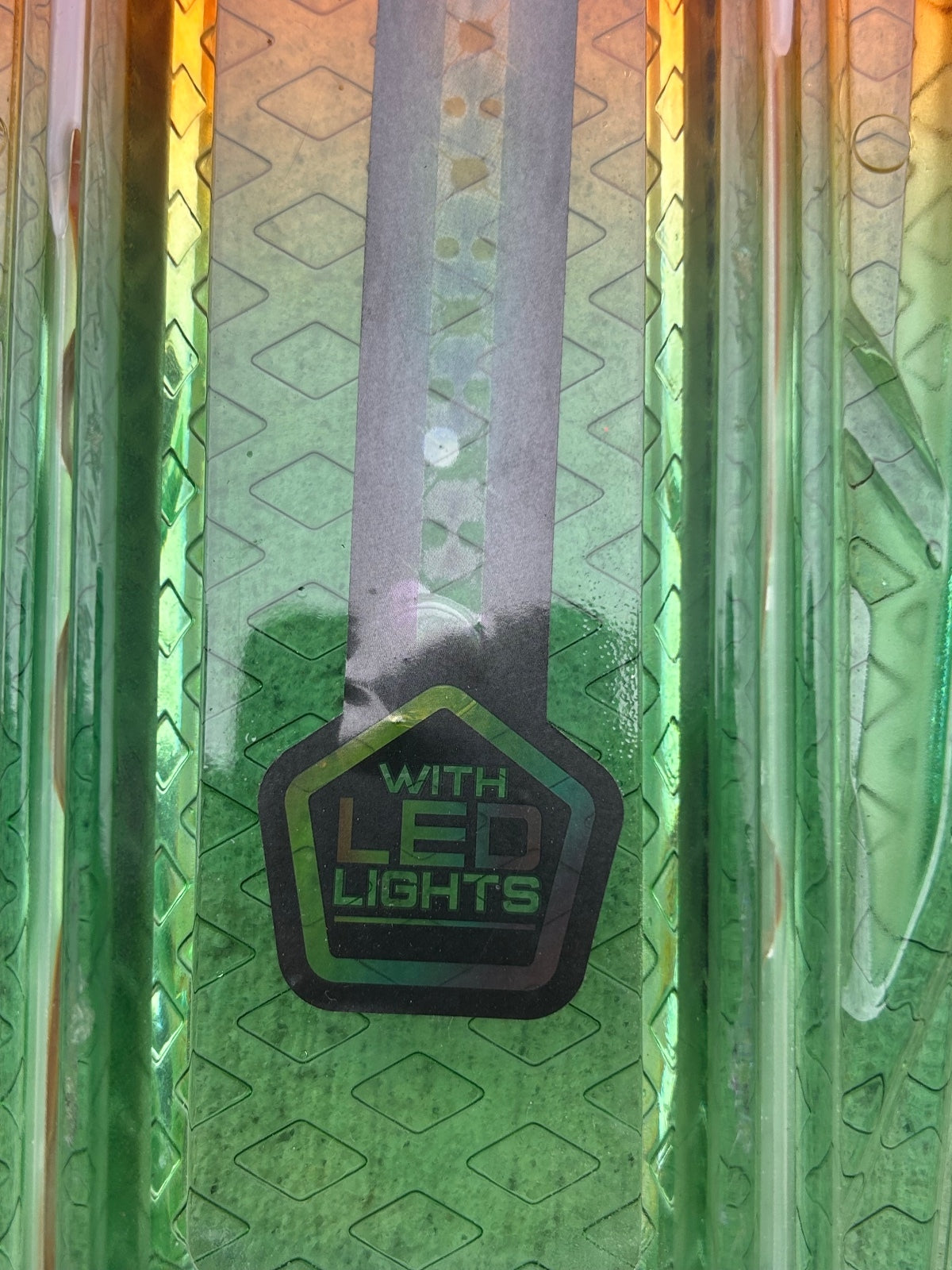 Madd Gear Retro Board 22 In LED Light Up Skateboard Green Orange Penny Cruiser
