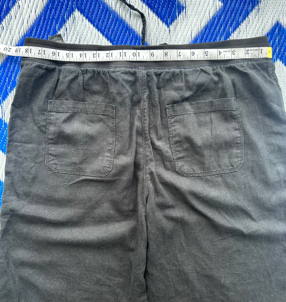 M&S Collection Black Wide Leg Drawstring Pants