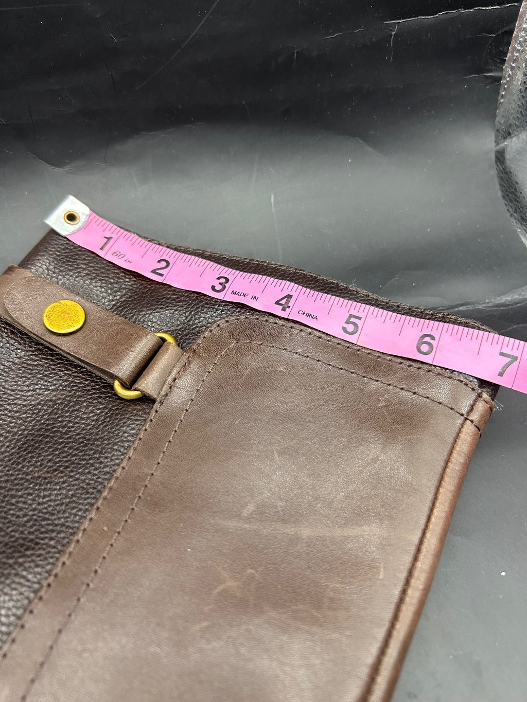 Franco Sarto Women's Brown Leather Riding Boots Knee High Zip Buckle Size 5.5 M