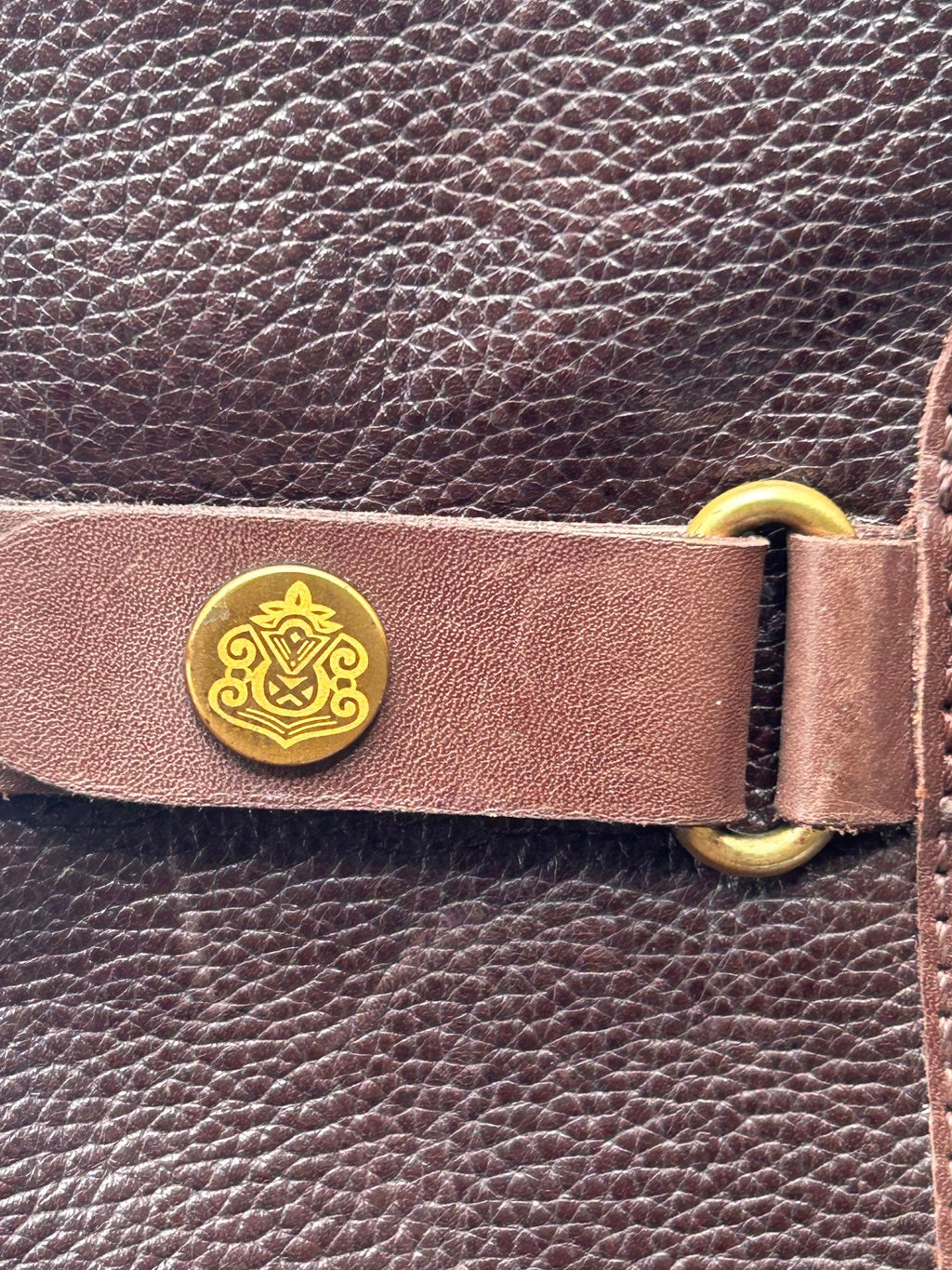 Franco Sarto Women's Brown Leather Riding Boots Knee High Zip Buckle Size 5.5 M