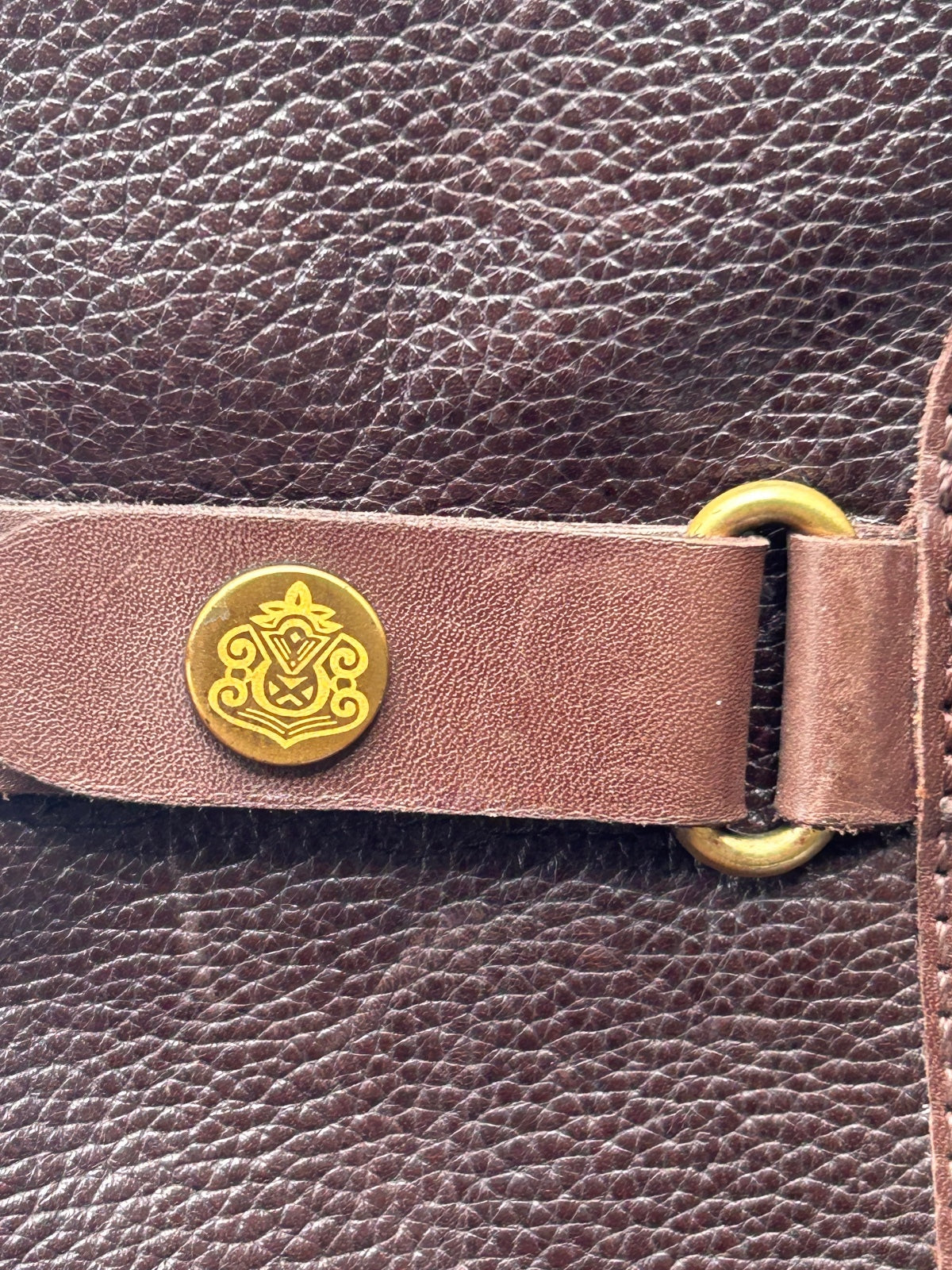 Franco Sarto Women's Brown Leather Riding Boots Knee High Zip Buckle Size 5.5 M