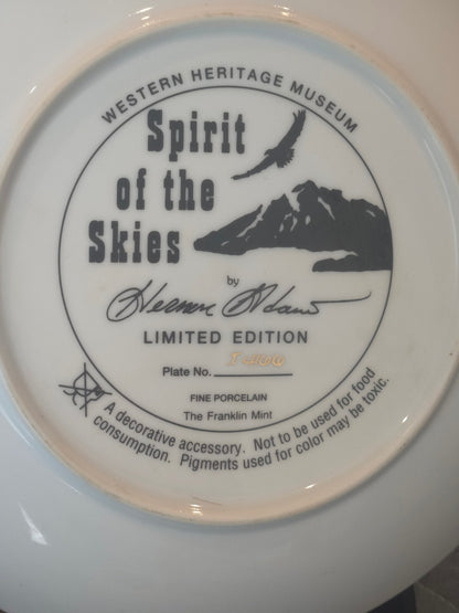 Vintage Franklin Mint Spirit of the Skies Neoma Adams Native Collector Plate