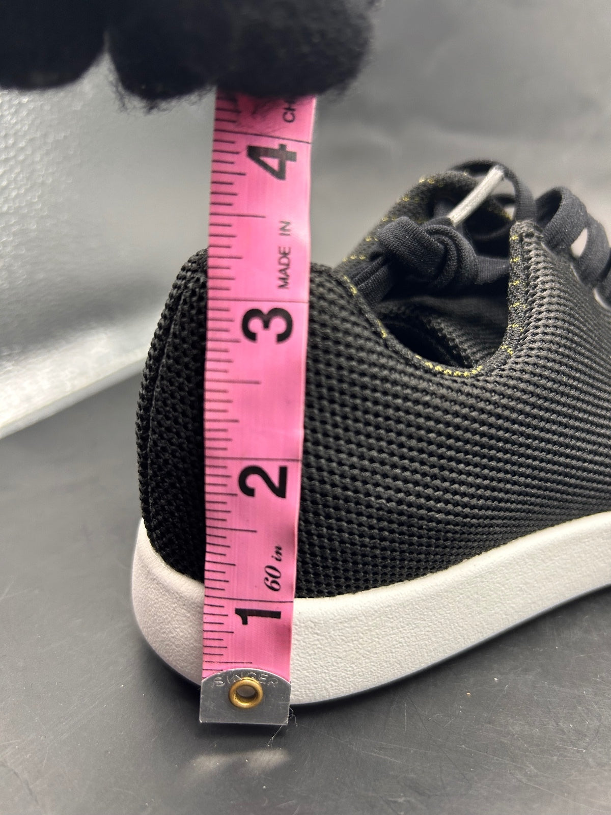 Atoms Model 000 Black Knit Sneakers Size L7 US Women's 5 Men's 3.5 Unisex