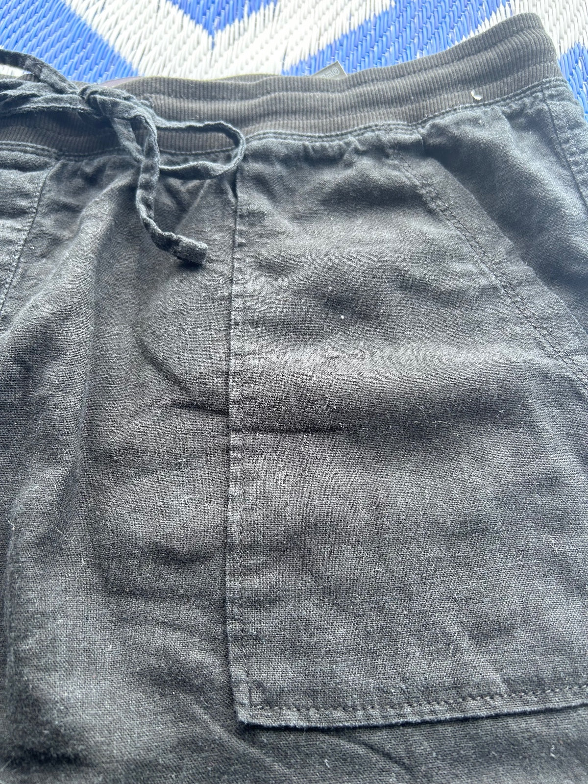M&S Collection Black Wide Leg Drawstring Pants