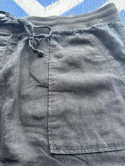 M&S Collection Black Wide Leg Drawstring Pants