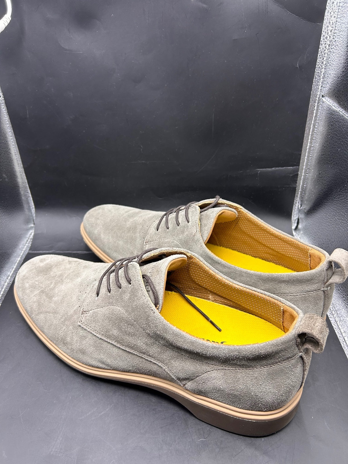 Amberjack Men's Size 13 Grey Suede Derby Oxfords Shoes The Original