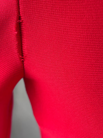 Fashion Nova Beginning To Wonder Bandage Mini Dress Red Small Flawed