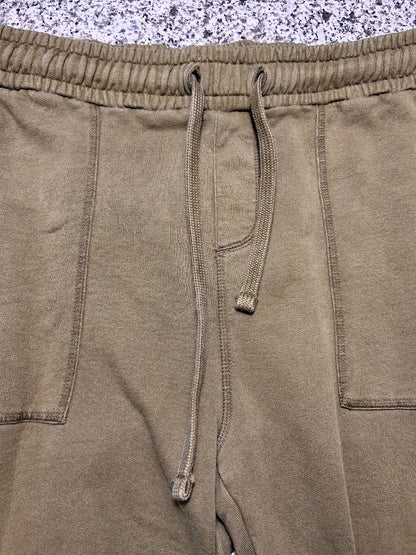 Pact Mens XL Organic Cotton Sweatpants Olive Green Drawstring Lounge Pants -Flaw